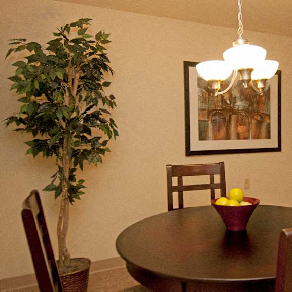pikeswood park model apartment dining area
