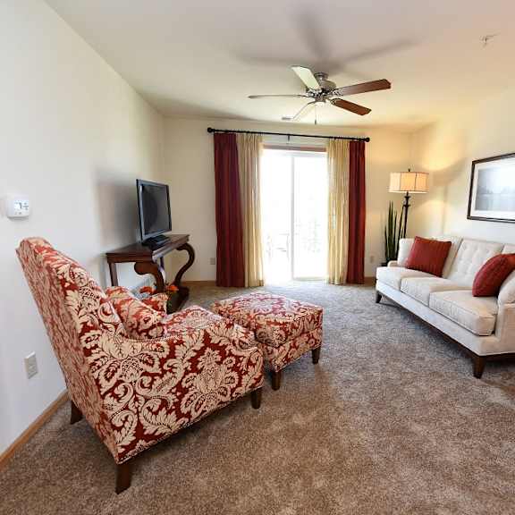 spacious living room