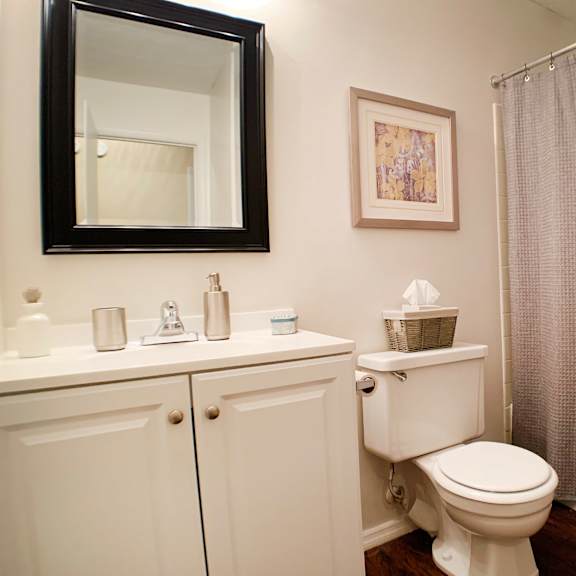 bathroom at crown station apartments, ohio, 45102