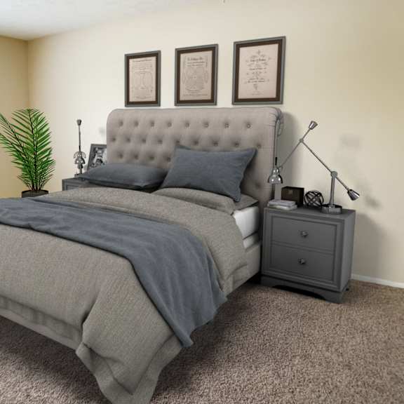 gorgeous bedroom at crown station apartments, amelia, ohio