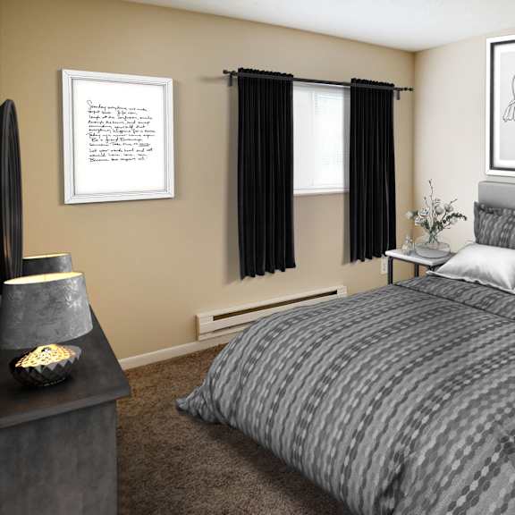 gorgeous bedroom at crown station apartments, amelia, 45102
