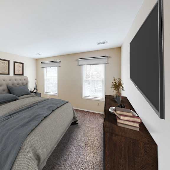 virtual living bedroom at woodhills apartments, west carrollton, 45449