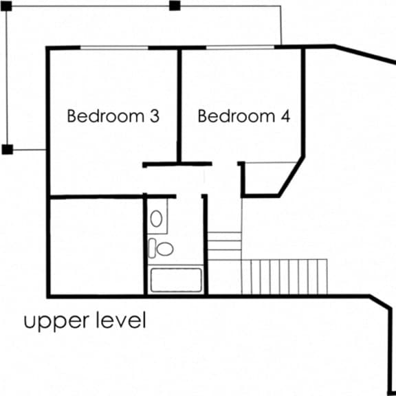 Thumbnail 1 of 2 4BR 2BA - FLOOR PLAN B - 972 HILGARD at The Hilgard, Los Angeles, CA, 90024