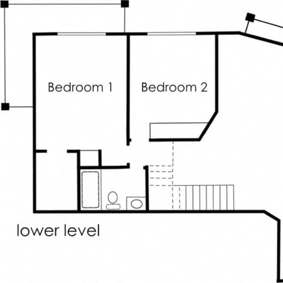 Thumbnail 2 of 2 4BR 2BA - FLOOR PLAN B - 972 HILGARD at The Hilgard, Los Angeles, CA
