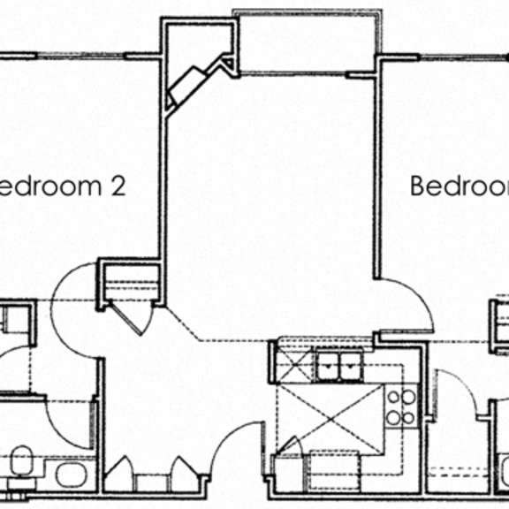 Thumbnail 1 of 29 2 Bed 2 Bath Floor Plan at Ashton Towers, California, 90024