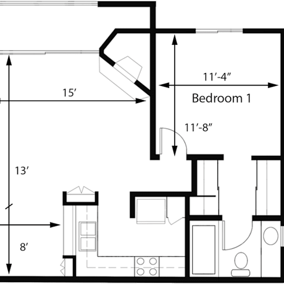 Thumbnail 1 of 12 2 bedroom 2 bath at Midvale Towers Apartments Westwood, Los Angeles