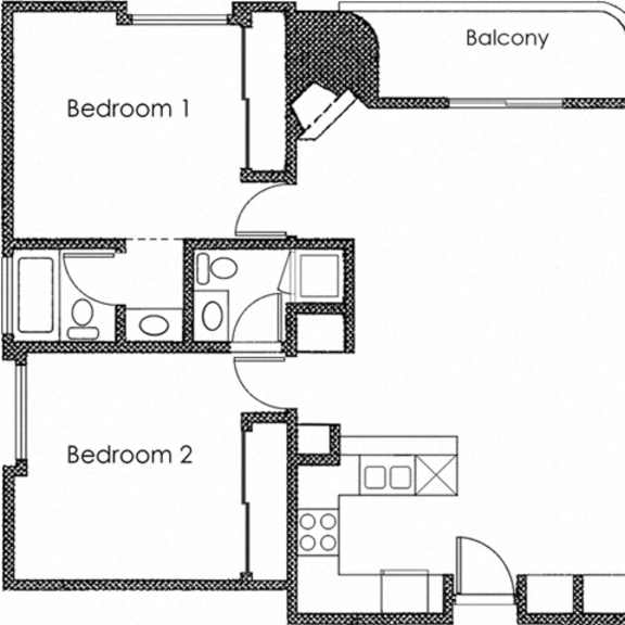Thumbnail 1 of 30 2 bed 2 bath B at Midvale Court Apartments Westwood, California 90024