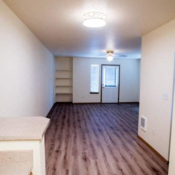 modern lighting at lorence court apartments, portland, or 97216