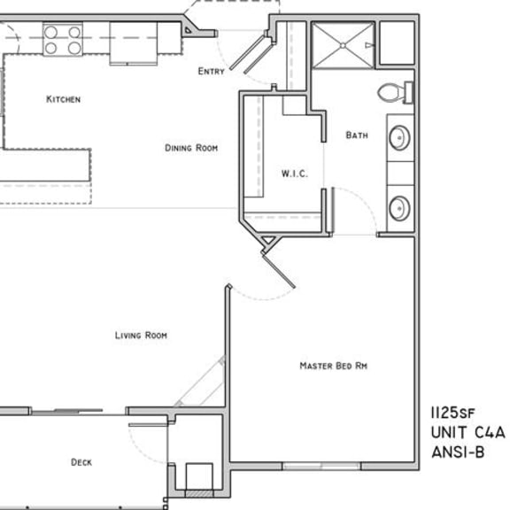 Thumbnail 2 of 15 York two bedroom two bathroom floor plan at The Flats at 84