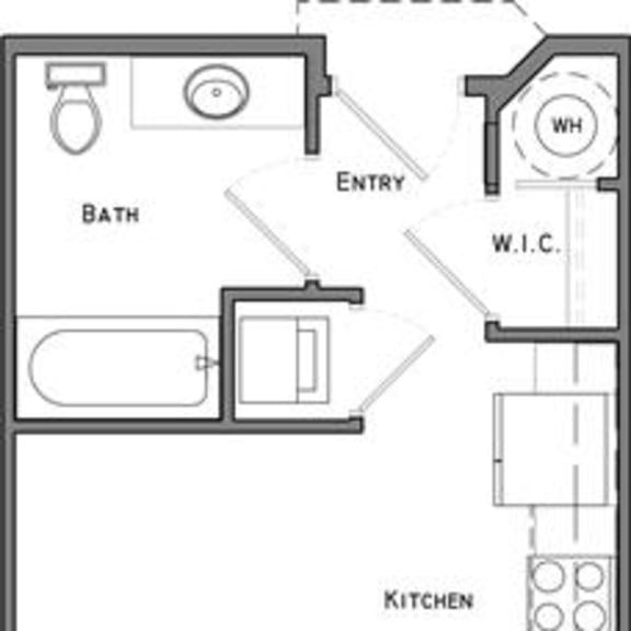 Thumbnail 2 of 2 Binney studio floor plan at Villas of Omaha at Butler Ridge
