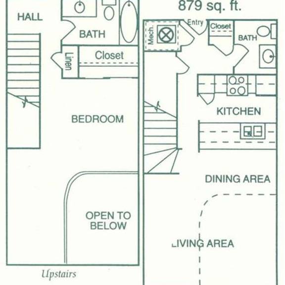 Thumbnail 1 of 13 Madison one bedroom one bathroom floorplan at Pine Lake Heights Apartments