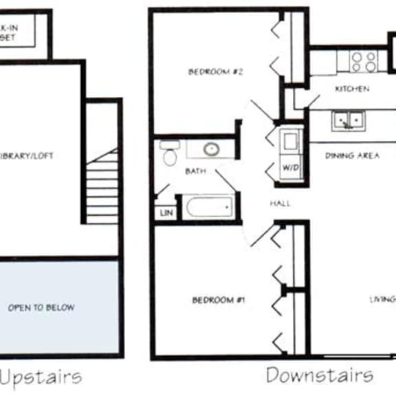 Thumbnail 1 of 15 Schuyler I three bedroom two bathroom floorplan at Pine Lake Heights Apartment