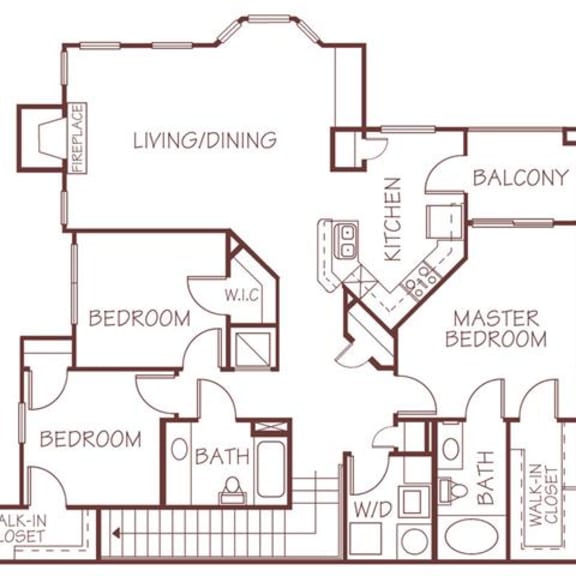Thumbnail 1 of 28 Milan three bedroom two bathroom floorplan at Ridge Pointe Villas