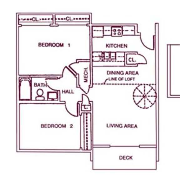 Thumbnail 1 of 11 Montpelier three bedroom two bathroom apartments at Capitol View Apartments