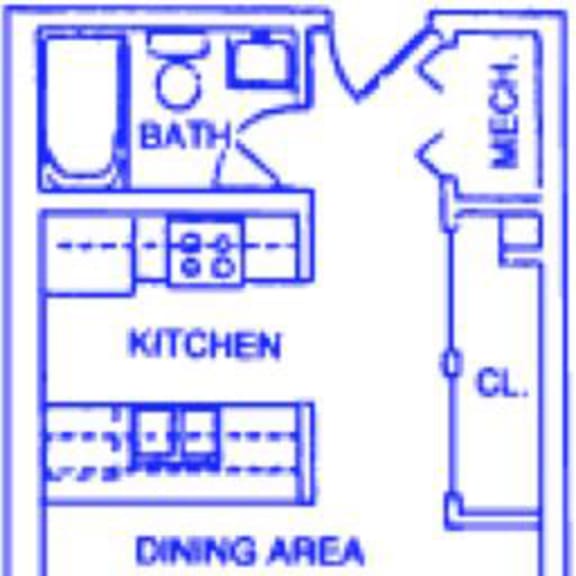 Thumbnail 1 of 9 Phoenix 2 studio one bathroom apartment at Capitol View Apartments