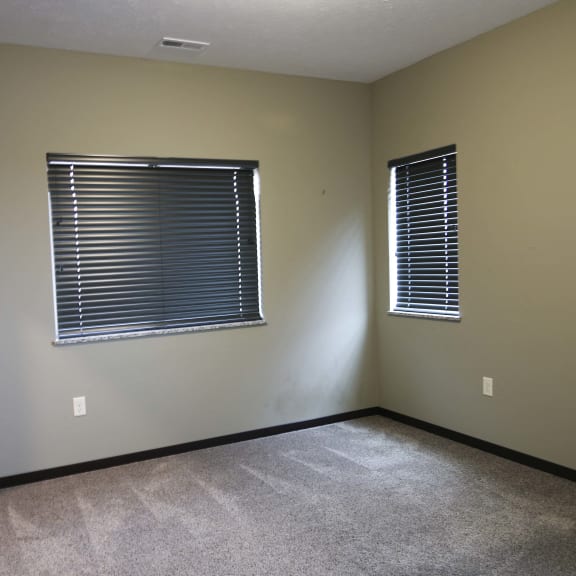 Thumbnail 6 of 19 Large bedroom with walk in closet in 3 bedroom apartment for rent at North Pointe Villas best apartments Lincoln NE 68521