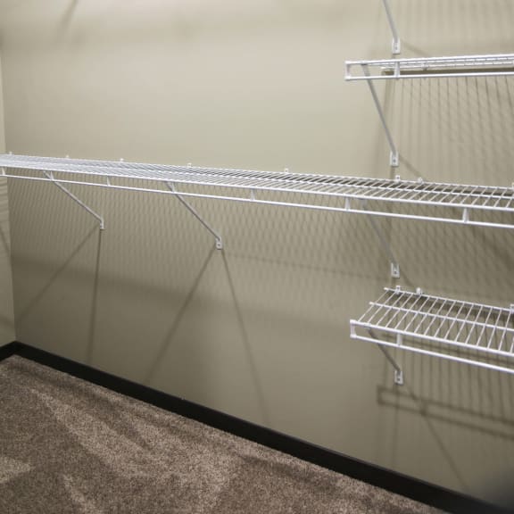 Thumbnail 16 of 19 Expansive walk in closet in 3 bedroom apartment for rent at North Pointe Villas best apartments Lincoln NE 68521