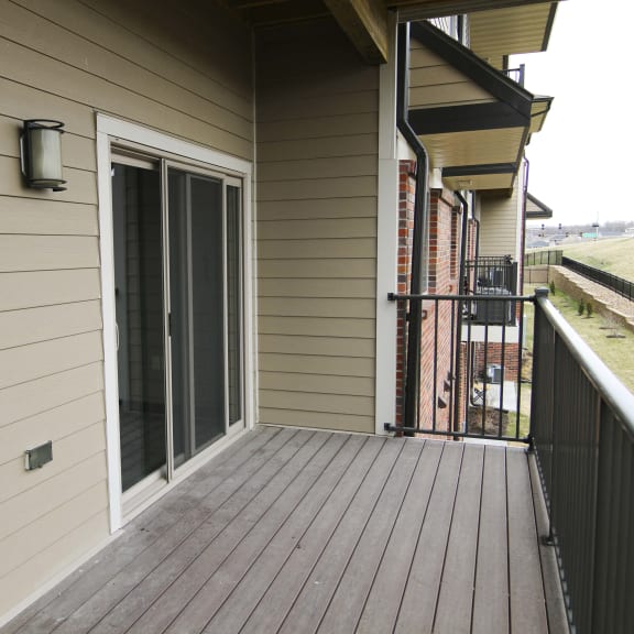 Thumbnail 19 of 19 Scenic views from a spacious patio or deck in 3 bedroom apartment for rent at North Pointe Villas best apartments Lincoln NE 68521