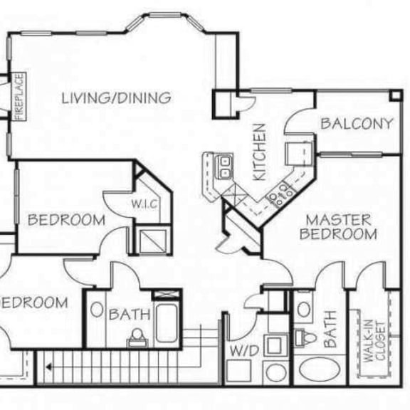 Thumbnail 1 of 12 Amethyst three bedroom two bathroom floorplan at Stone Ridge Estates