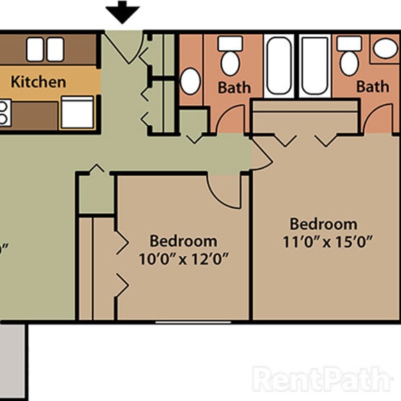 Candlewyck Apartments Featured Floor Plan