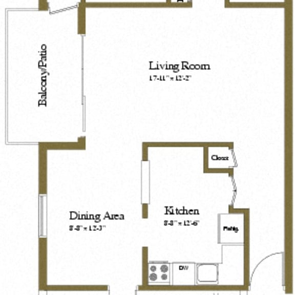 Thumbnail 2 of 2 2 bedroom 1.5 bathroom with den at Painters Mill Apartments, Randallstown