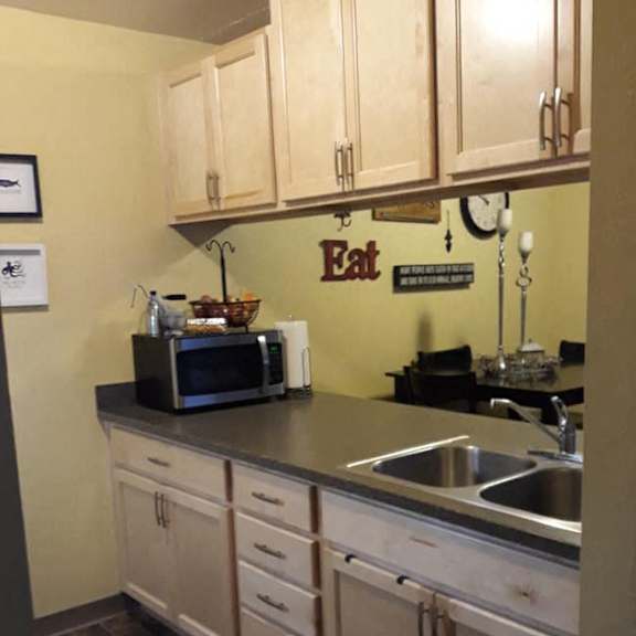 kitchen with new cabinets