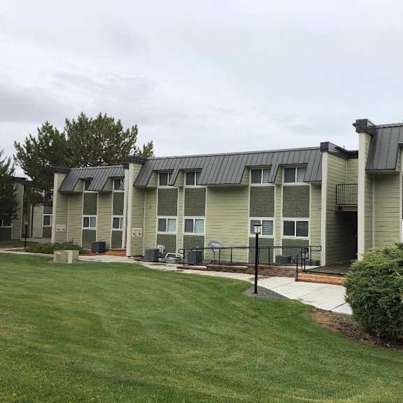 lawn near apartments