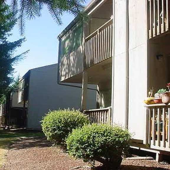 balcony and landscaping