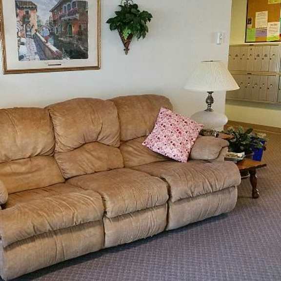 couch in common area