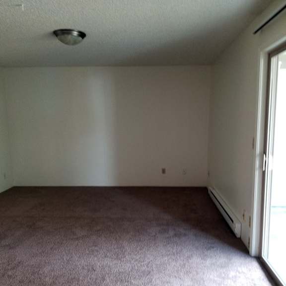 2 bedroom living room with sliding glass doors