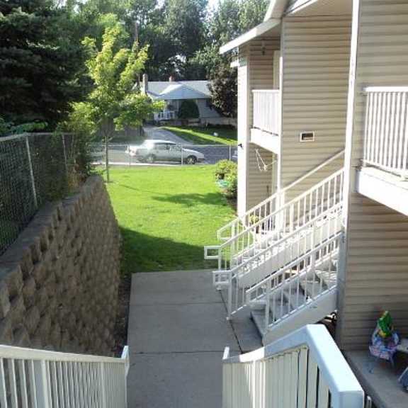 view from upper level to lawn