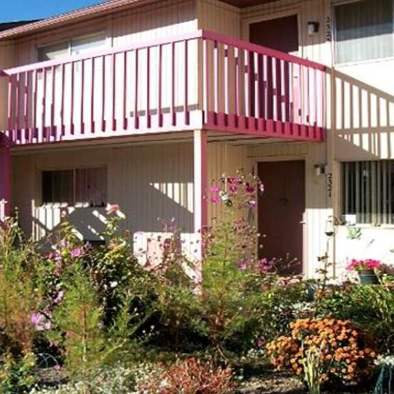 balcony stairs and landscaping