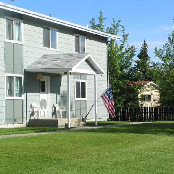 lawn and building
