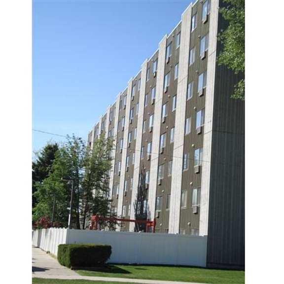 rear of the building