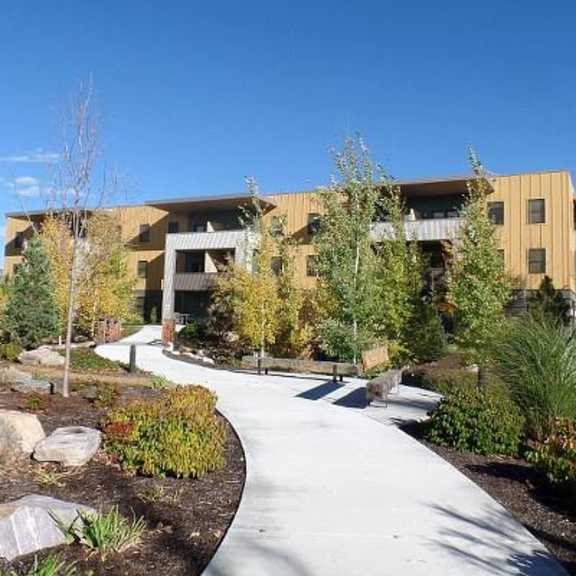 landscaping near apartments