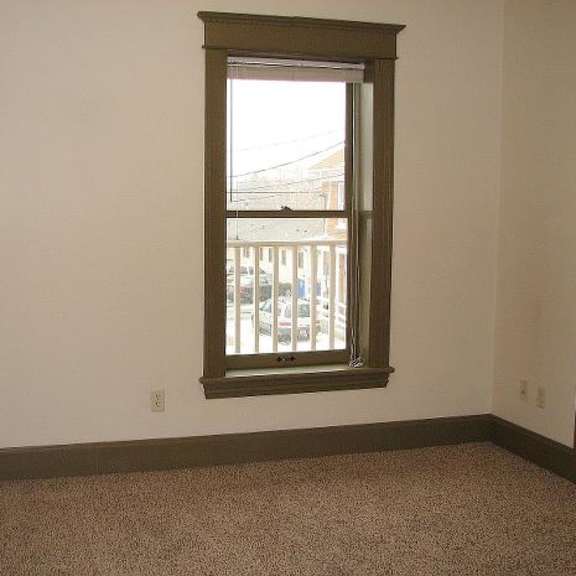 room with window looking outside