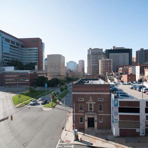 view from franklin lofts and flats