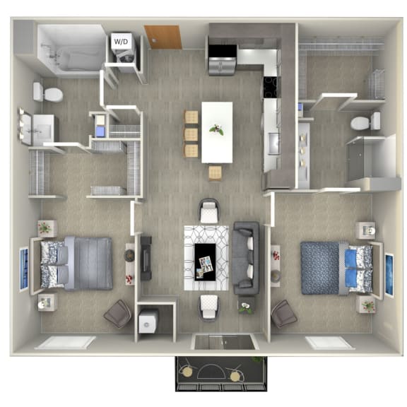 Thumbnail 2 of 3 Broadway floor plan-The Preserve at Normandale Lake luxury apartments in Bloomington, MN