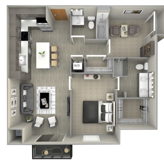 Thumbnail 3 of 3 Bryant floor plan-The Preserve at Normandale Lake luxury apartments in Bloomington, MN