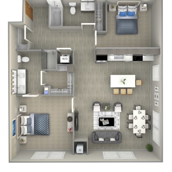 Thumbnail 2 of 3 Fremont floor plan-The Preserve at Normandale Lake luxury apartments in Bloomington, MN