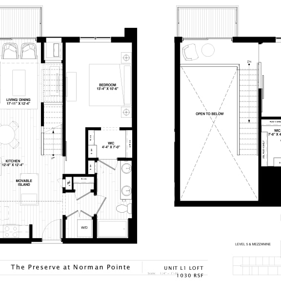 Thumbnail 3 of 18 Floor plan and location of unit on the floor at The Preserve at Normandale Lake