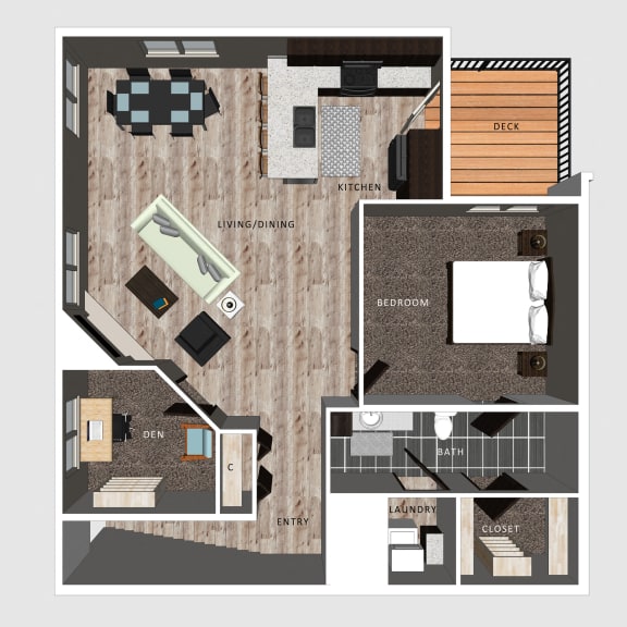 Thumbnail 1 of 2 Baxter floor plan at The Villas at Falling Waters in Omaha, NE