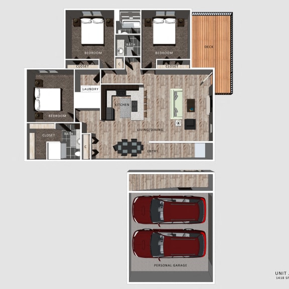 Thumbnail 1 of 2 Jameson Floor plan at the Villas at Falling Waters