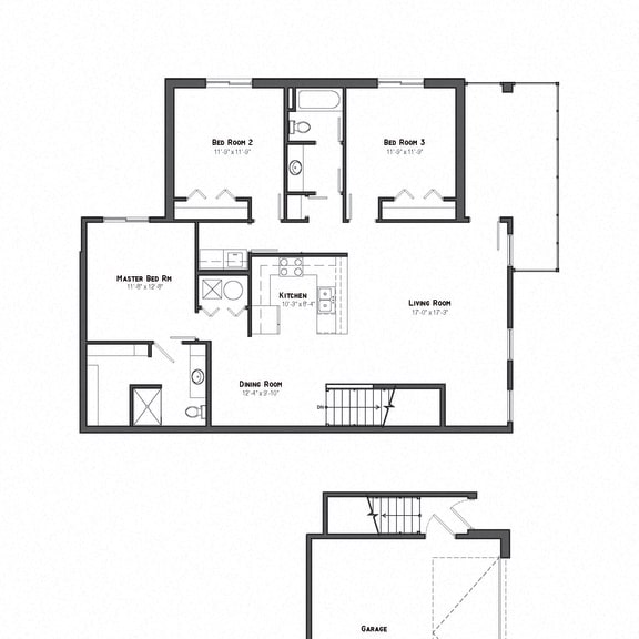 Thumbnail 3 of 26 Grand Canyon three bedroom floor plan at The Villas at Mahoney Park