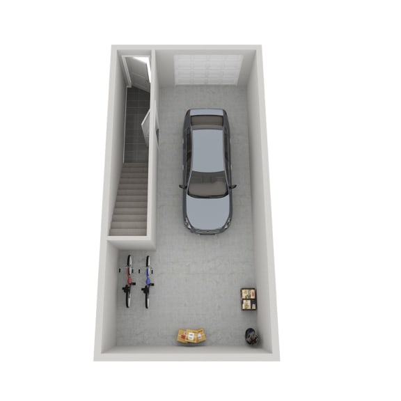 Thumbnail 2 of 21 Kings Canyon one bedroom 3D floor plan at The Villas at Mahoney Park - first floor