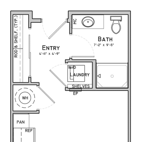 Thumbnail 2 of 3 Unit A1-Bent-Studio at 360 at Jordan West best new apartments West Des Moines IA 50266
