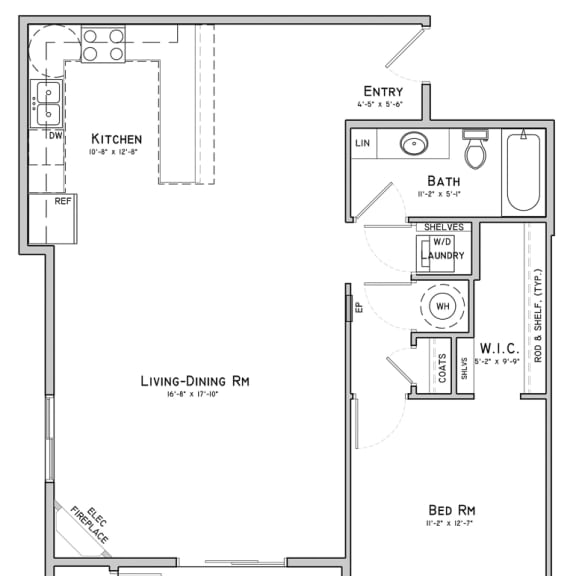 Thumbnail 2 of 2 Unit B3-Bent Building-1 bedroom apartment at 360 at Jordan West best new apartments West Des Moines IA 50266