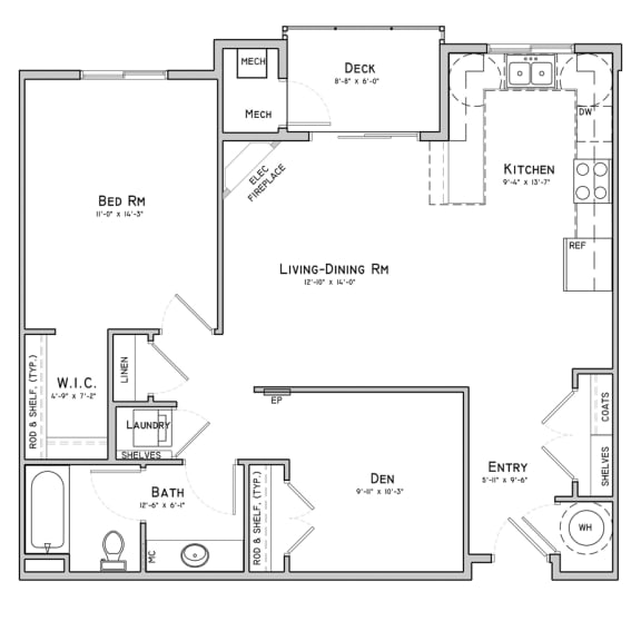 Thumbnail 2 of 2 Unit B3-Bent Building-1 bedroom apartment with den at 360 at Jordan West best new apartments West Des Moines IA 50266