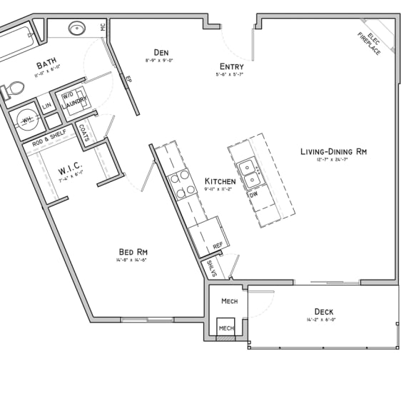 Thumbnail 2 of 2 Unit B6-Bent Building-1 bedroom apartment with denat 360 at Jordan West best new apartments West Des Moines IA 50266