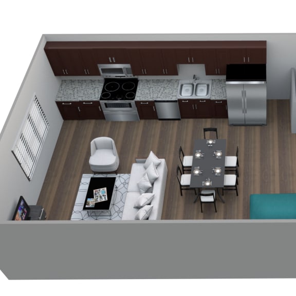 Thumbnail 1 of 3 Peony floor plan at 360 at Jordan West best new apartments West Des Moines IA 50266